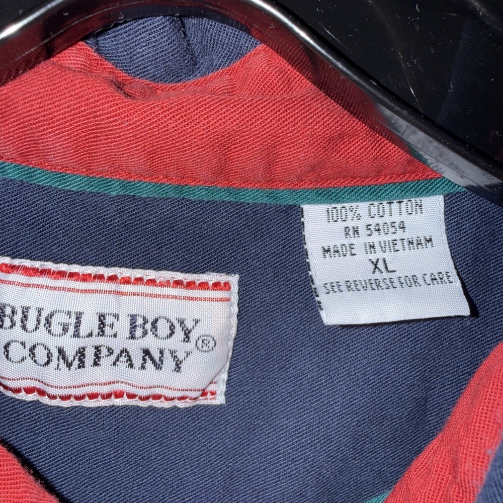 Bugle Boy Company Men's XL Blue Short Sleeve Button Down‎ Shirt Menswear Cotton - Picture 4 of 9